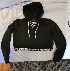 Headrush cropped hooded top Medium